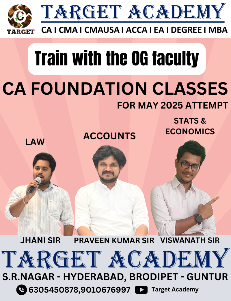 CA FOUNDATION CLASSES MAY 2025 EXAMS - 1 MONTH VALIDITY